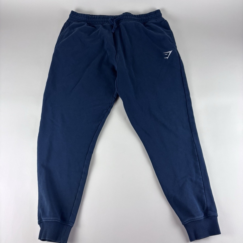 Gymshark Joggers Mens XXL Blue Sweatpants Gym Tapered Athletic Training 2XL‎